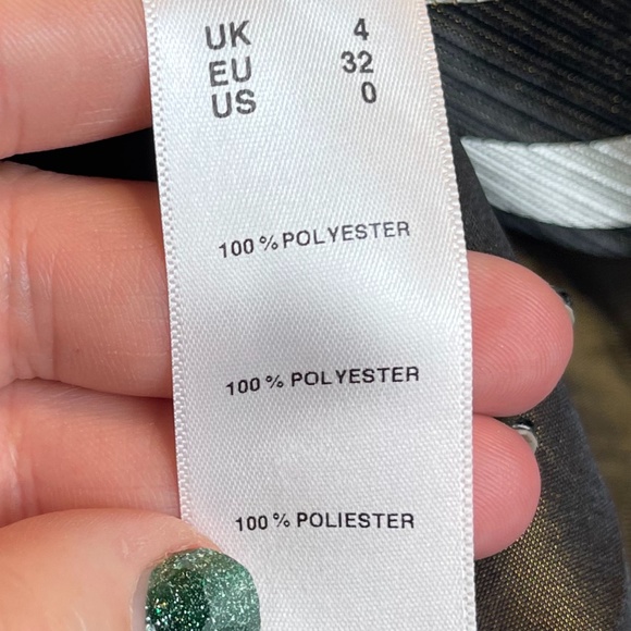 ASOS Gold satin stripe top NWT - Picture 7 of 9